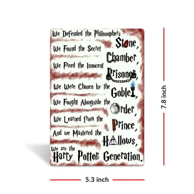 Acrylic Harry Potter Quote Printed Tabletop Frame for Bedroom, Living Room & Office Harry Potter Theme Return Gift Birthday Gift For Kids, Friends & Harry Potter Fans